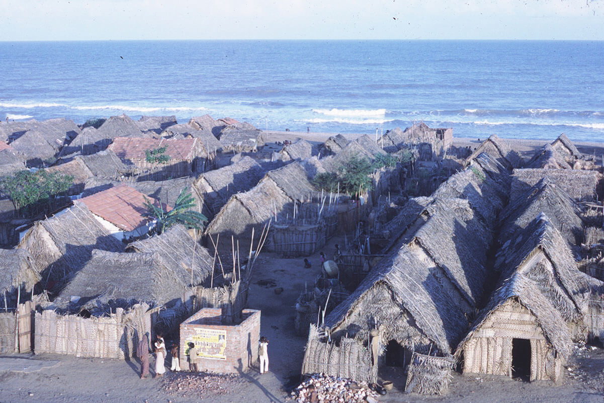 Slumomårdet Cherian Nagar utanför Chennai, Indien. Foto: Björn Therkelson